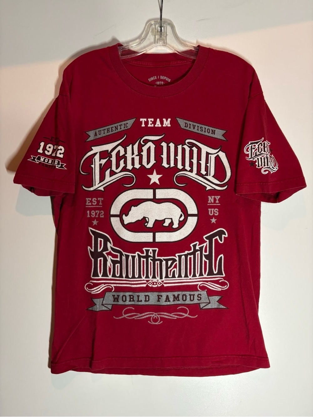 Ecko Unlimited Red Graphic Logo Tee